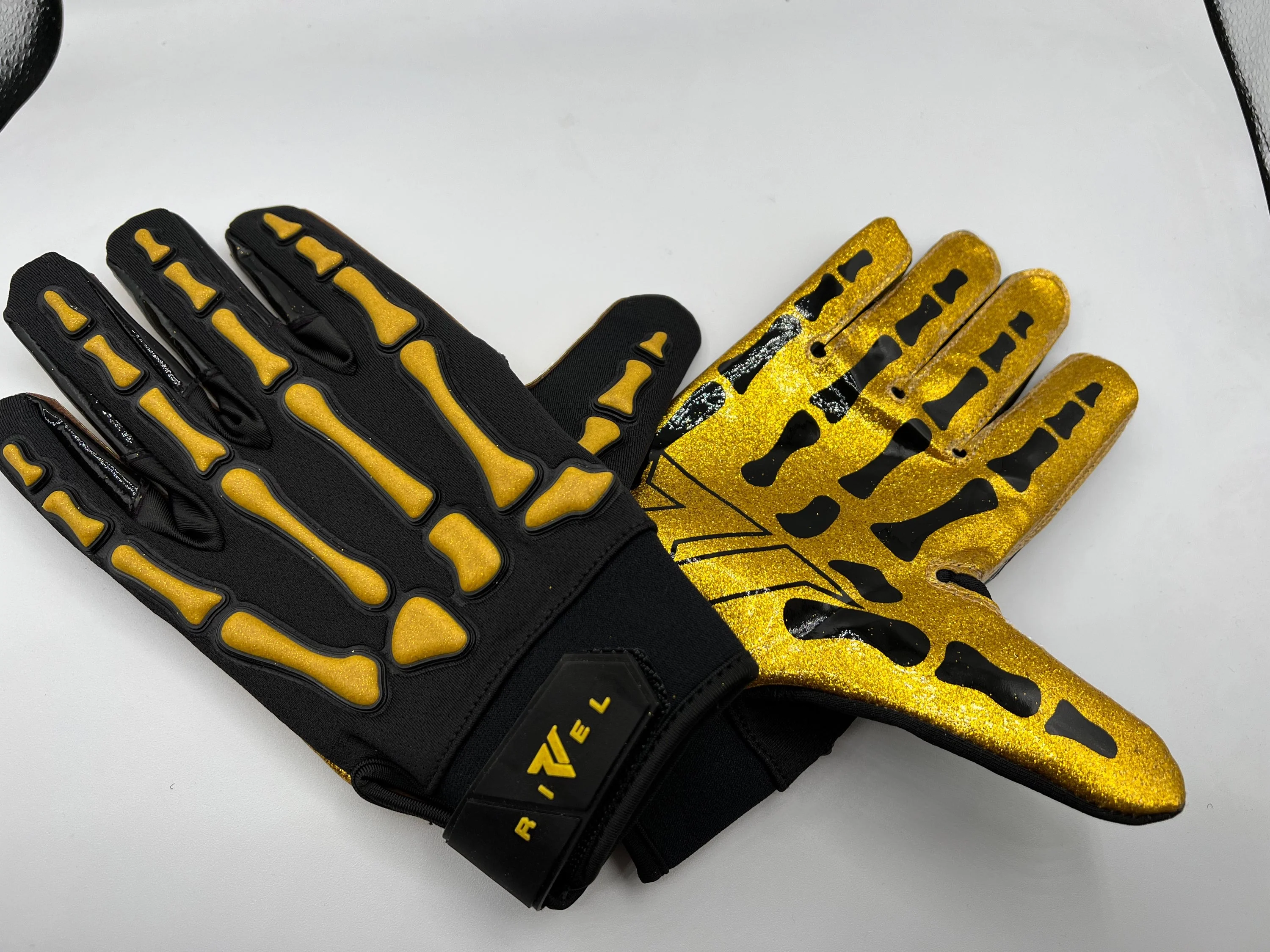 24k Reaper Bones Football Gloves - Image 5