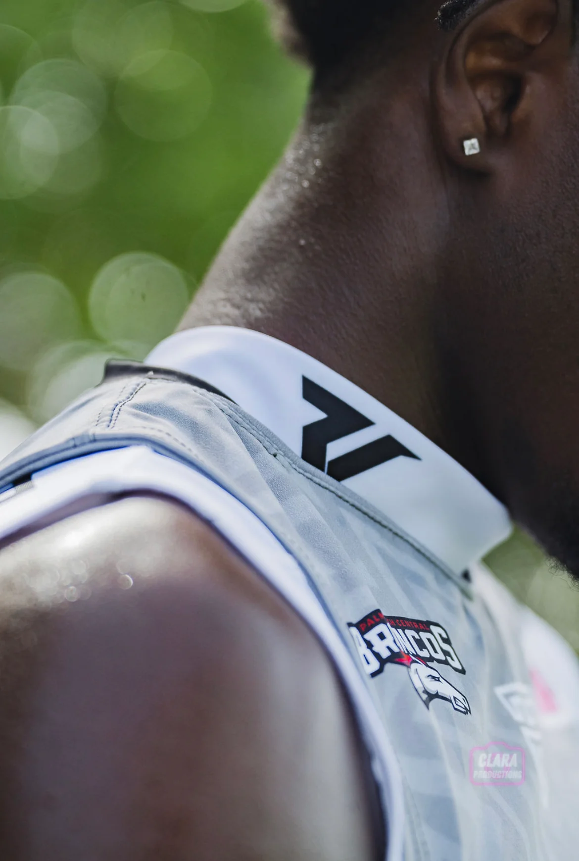 Gameday High Collar Rivel Compression Top - Image 6