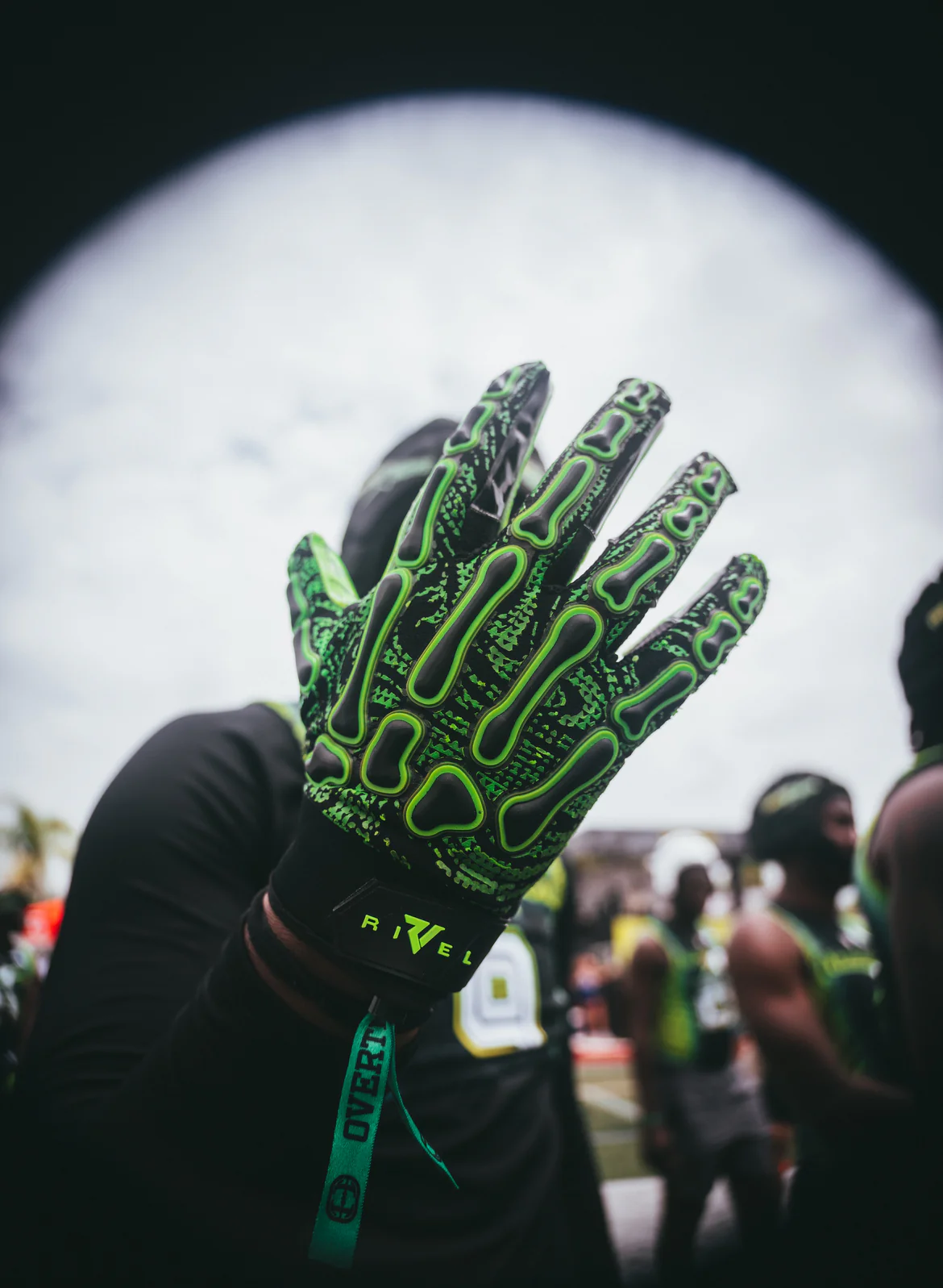 Reaper BLK OREO Bones Football Gloves - Image 3