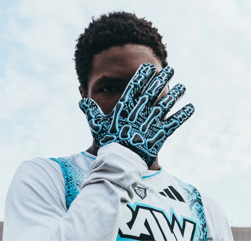 Reaper BLK OREO Bones Football Gloves - Image 6