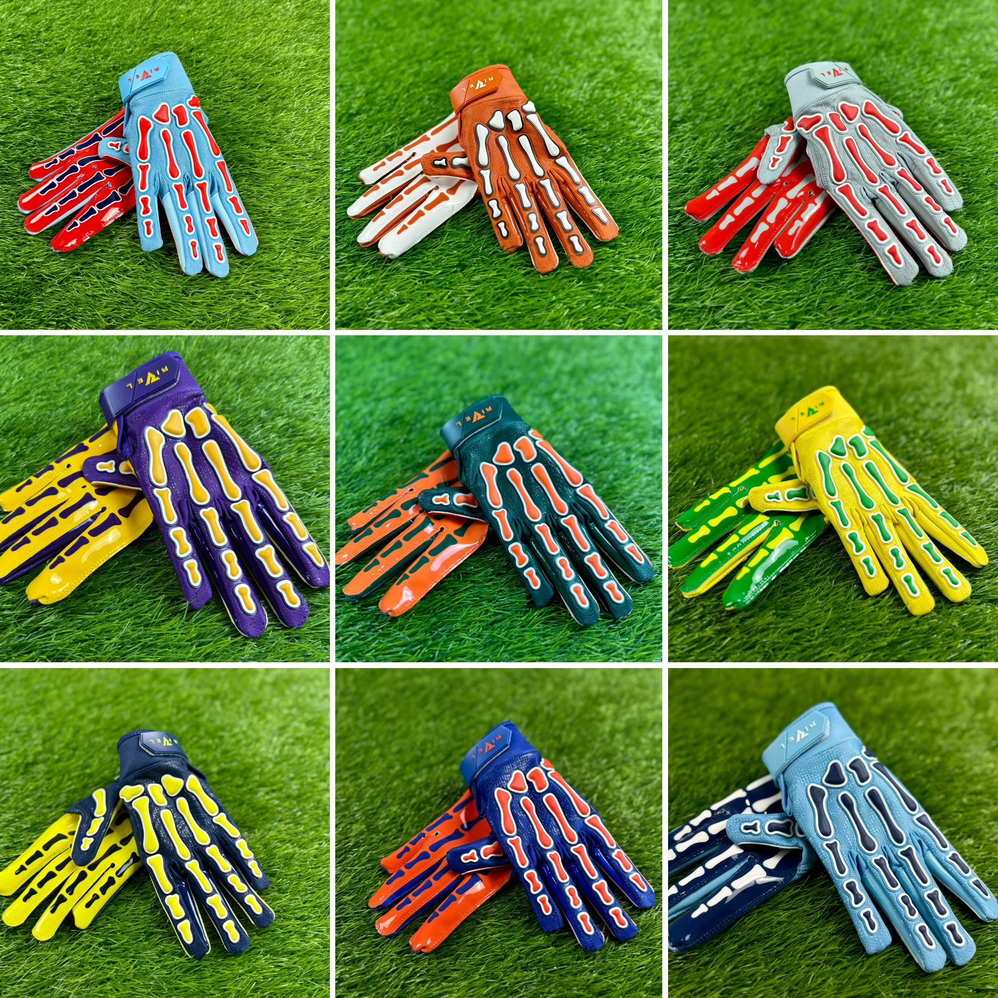 Reaper College Bones Football Gloves - Image 3