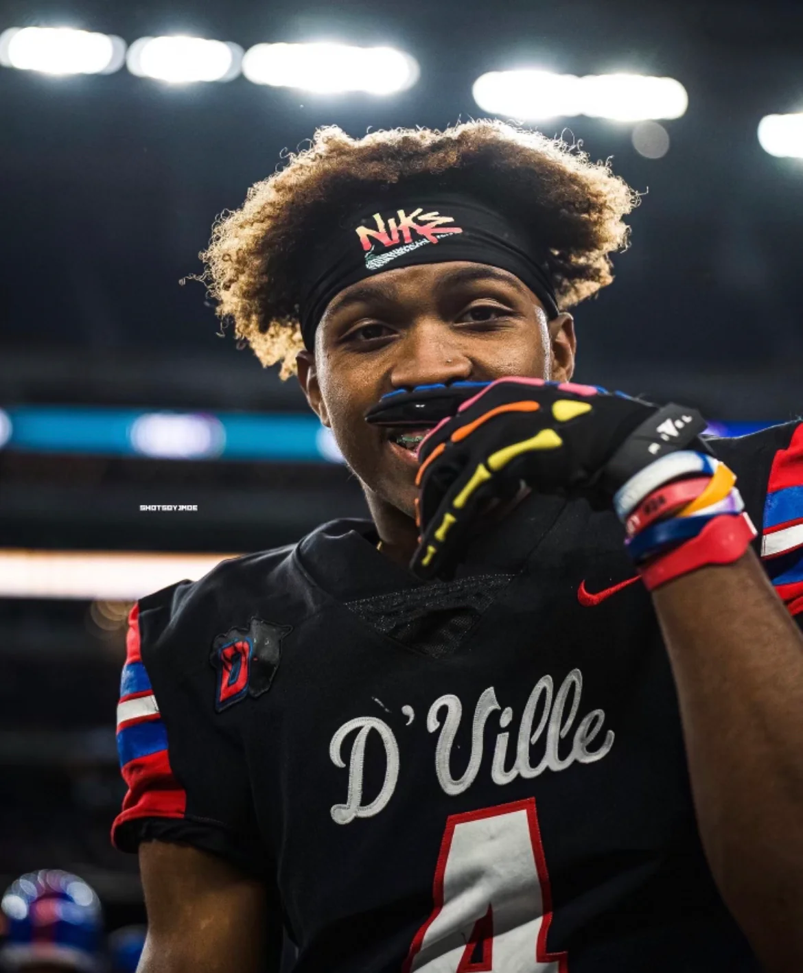 Reaper NEON LIGHTS Football Gloves - Image 5