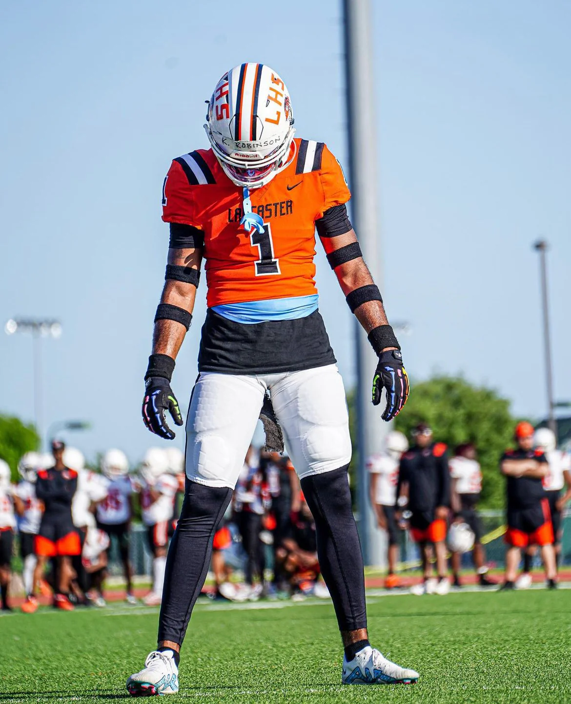 Reaper NEON LIGHTS Football Gloves - Image 7