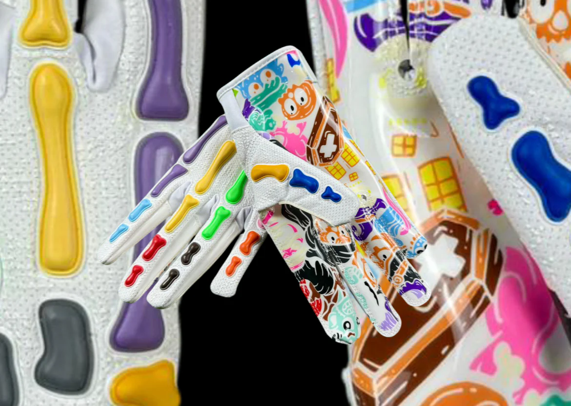 Reaper OFF THE WALL Bones Football Gloves - Image 13