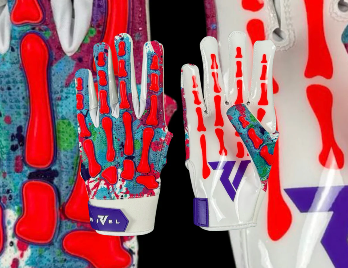 Reaper OFF THE WALL Bones Football Gloves - Image 4