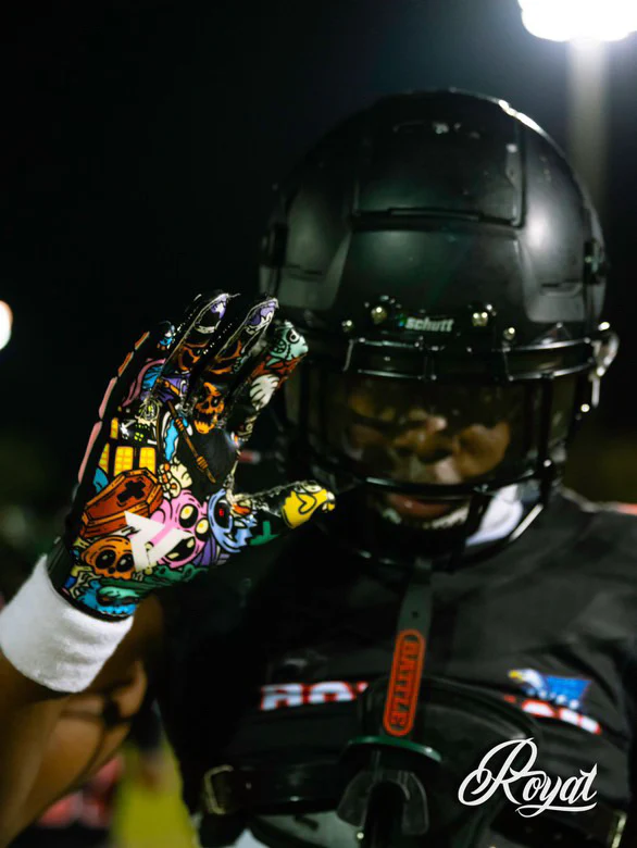 Reaper OFF THE WALL Bones Football Gloves - Image 6