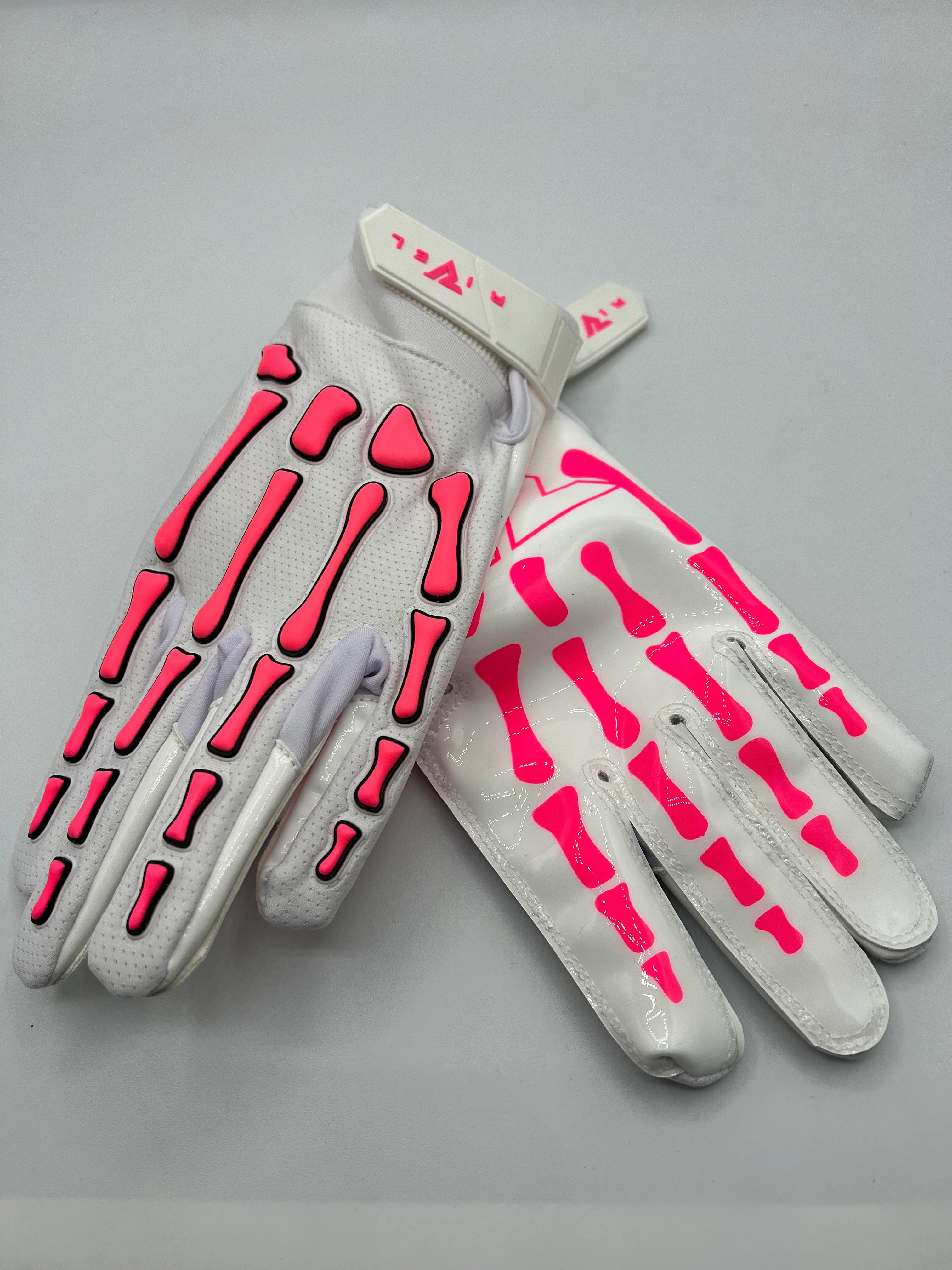 Reaper White Series Bones Football Gloves - Image 11