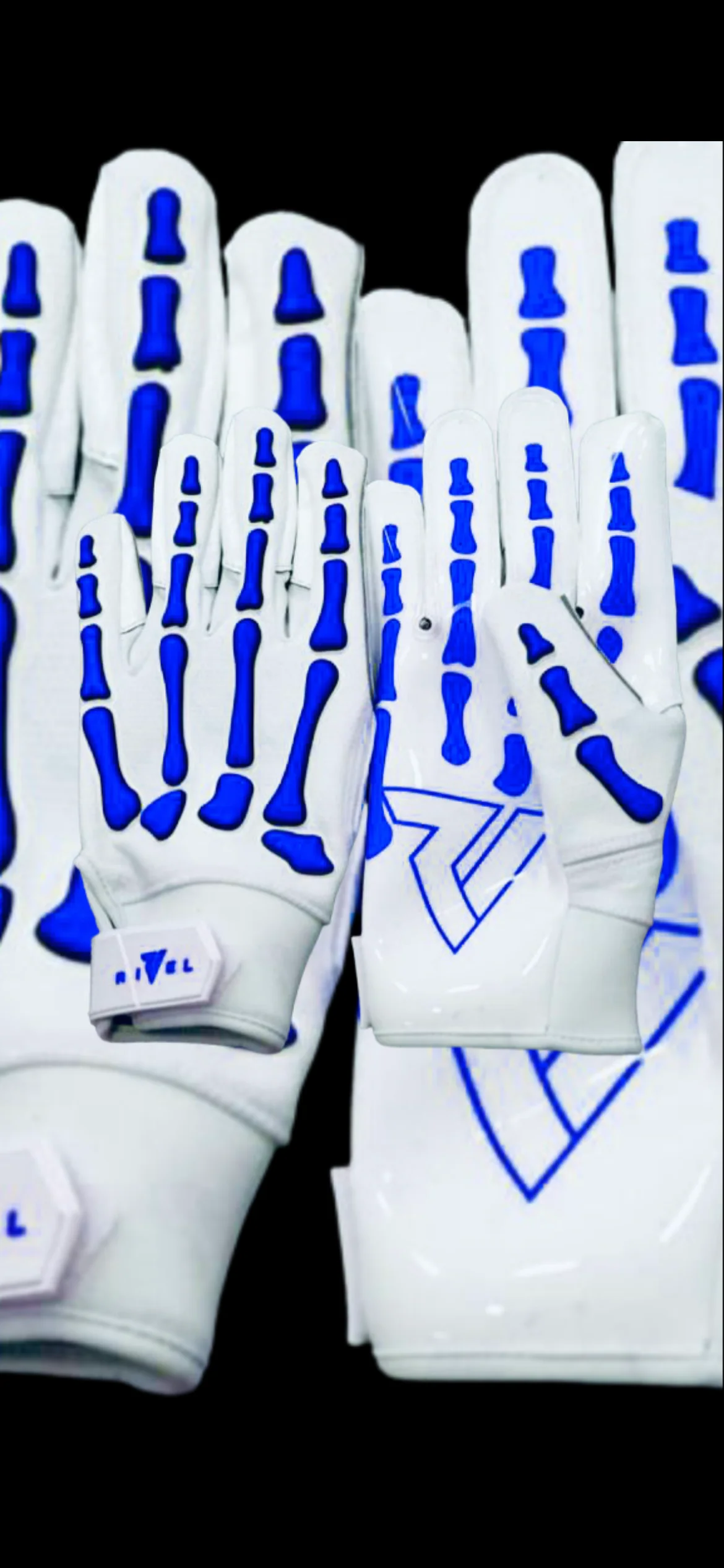 Reaper White Series Bones Football Gloves - Image 5