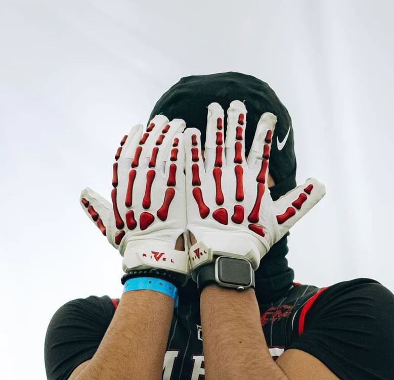 Reaper White Series Bones Football Gloves - Image 7